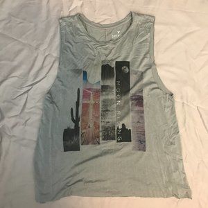 AEO Distressed Grey Soft & Sexy Tank Top Medium